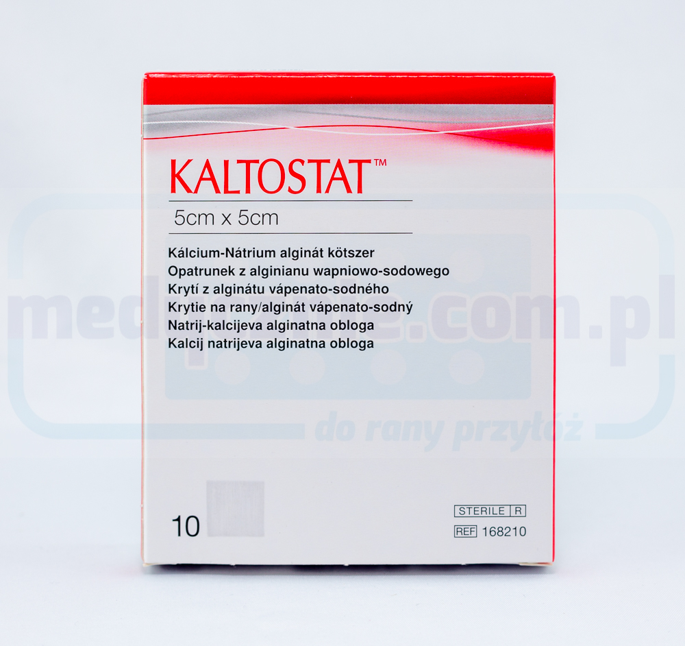 Kaltostat 5*5cm opatrunek alginianowy na rany przewlekłe 1szt